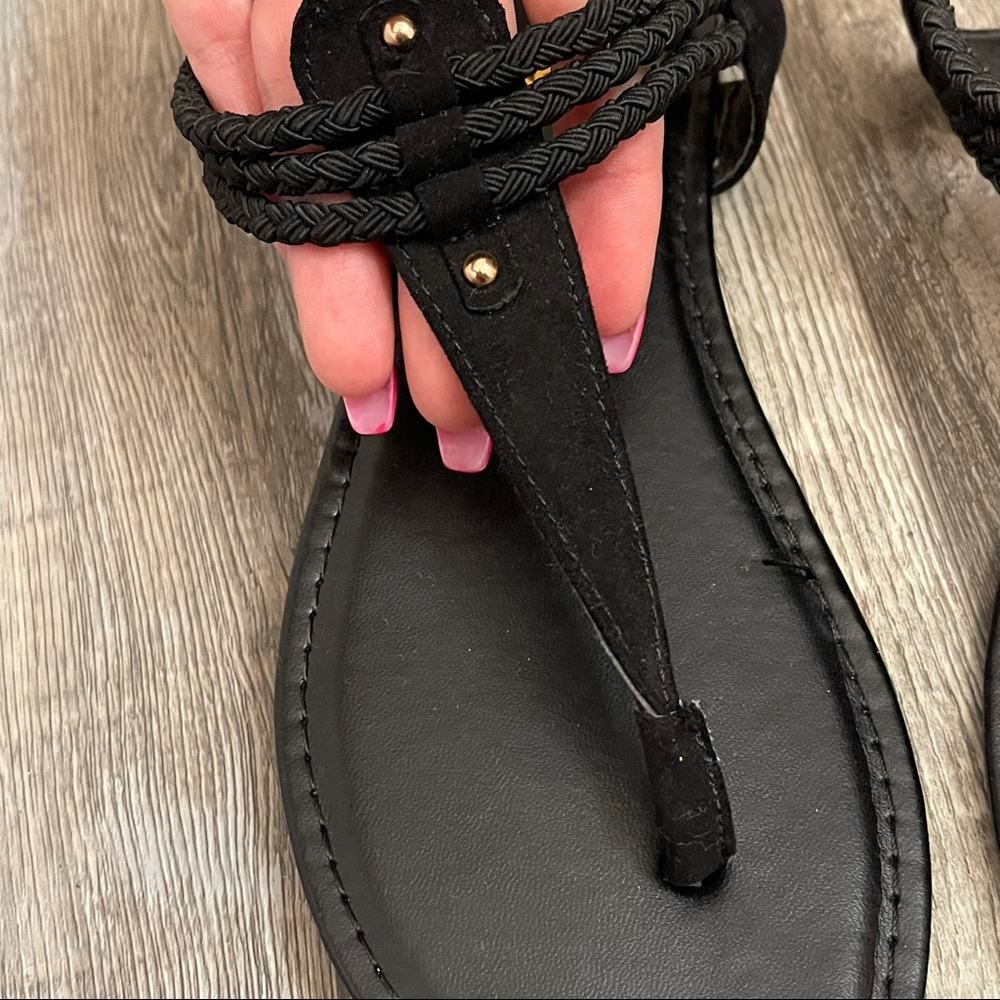 SOLD Womens black sandals size 8 - Picture 6 of 11